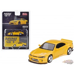 Nissan Silvia (S15) Rocket Bunny Bronze Jaune - Mini GT - 1:64 - MGT00643