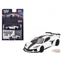 Chevrolet Corvette Z06 2023 Arctic White - Mini GT - 1:64 - MGT00677