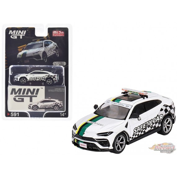 Lamborghini Urus 2022 Macau GP Official Safety Car - Mini GT - 1:64 - MGT00591 Passion Diecast