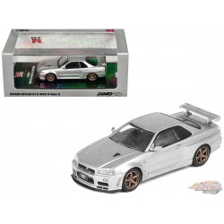 NISSAN SKYLINE GT-R (R34) V-Spec II Silver - INNO 64 - 1/64 - IN64-R34VS-SIL Passion Diecast