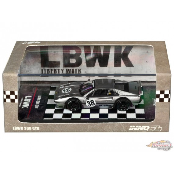 LBWK 308 GTB Grey - INNO 64 - 1/64 - IN64-LBWK308-GREY Passion Diecast