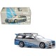 NISSAN STAGEA R34 BLUE/SILVER - Pop Race 1:64 - PR640060 -  Passion Diecast 