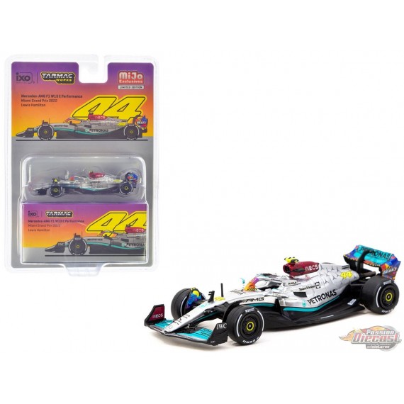 Mercedes-AMG F1 W13 E Performance Miami Grand Prix 2022 Lewis Hamilton - Tarmac Works - 1/64 - T64G-F044-LH2 Passion Diecast