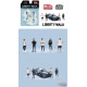 Figures Liberty Walk Team Set - 5-piece metal set - American Diorama - 1/64 - AD-2415 Passion Diecast