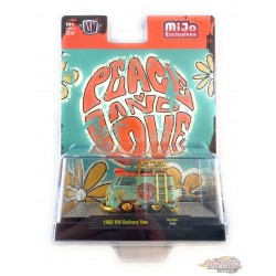 CHASE CAR 1960 Volkswagen Delivery Peace & Love Weathered 4,800 Pieces - Mijo Exclusives - M2 Machine - 1:64 - 31500-MJS68GR