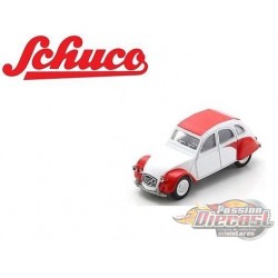 Citroën 2CV Dolly  Blanc et Rouge - Schuco - 1:64 - 452037200