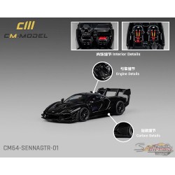 McLaren Senna GTR - Noir - Limited Edition - CM Model - 1:64 - CM64-SENNAGTR 01 Passion Diecast