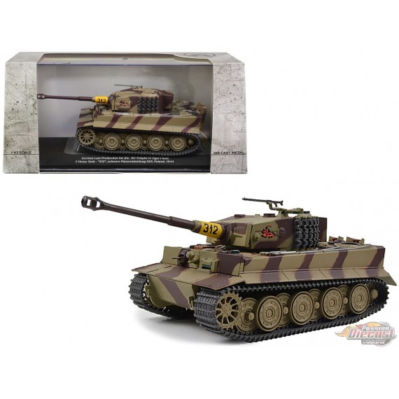 German Late Production Sd. Kfz. 181 PzKpfw VI Tiger I Ausf. E Heavy Tank - Poland, 1944 / Motor City Classics  1:43 No. 23181-44