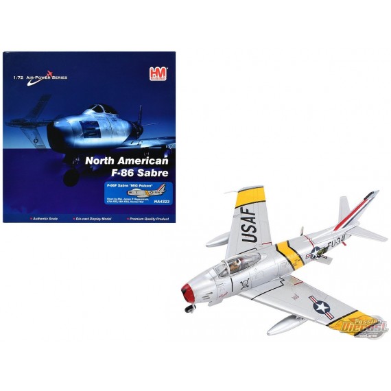 North American F-86F Sabre / USAF "MiG Poison", Major J. Hagerstrom, Noth Korea, 1953 / Hobby Master 1:72 HA4323