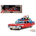(Preorder) Ghostbusters x Transformers Ecto-1 avec Optimus Prime Graphics - Rouge - Hollywood Rides - Jada - 1/24 - 35466