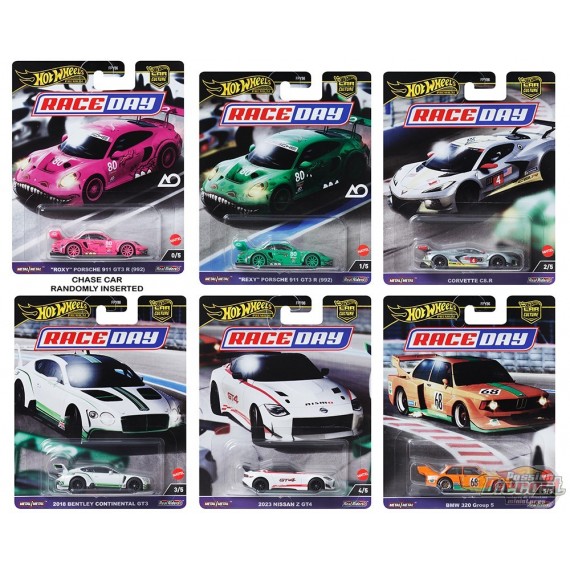 Hot Wheels - Car Culture - 1:64 - 2024 HW Race Day - Release D - Ensemble De 10 Voitures - FPY86-961D - Passion Diecast