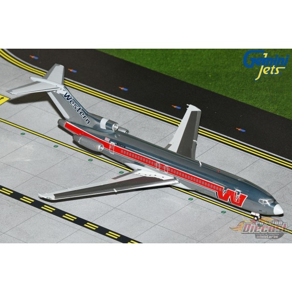 Western Airlines  Boeing 727-200  1980s polished livery  / Gemini 1:200 G2WAL49