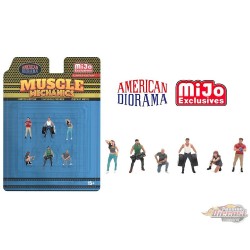 Figures Muscle Mechanics Set - 6-piece metal set - American Diorama - 1/64 - AD-2417