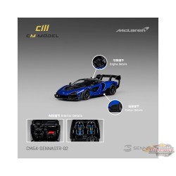 McLaren Senna GTR - Bleu métallisé - Limited Edition - CM Model - 1:64 - CM64-SENNAGTR-02 Passion Diecast