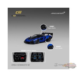 (Preorder) McLaren Senna GTR - Metallic Blue - Limited Edition - CM Model - 1:64 - CM64-SENNAGTR-02