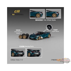 McLaren 765LT - Vert métallisé avec toit noir - Limited Edition - CM Model - 1:64 - CM64-765LT-17 Passion Diecast