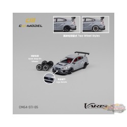 Subaru STI Varis Widebody 1.0 - Gris - Limited Edition - CM Model - 1:64 - CM64-STI-05 Passion Diecast