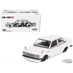 Kaido★House - Datsun 510 Street Nismo V2 White - Mini GT - Mijo Exclusives - 1/64 - KHMG122 Passion Diecast