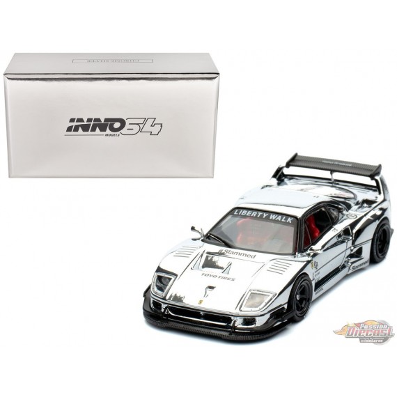 LBWK F40 Chromé Argent Hobby Expo Chine 2024 édition spéciale - INNO 64 - 1/64 - IN64-LBWKF40-CHS Passion Diecast