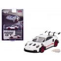 (Web Only) Porsche 911 (992) GT3 RS White with Pyro Red Accent Package - Mini GT - 1:64 - MGT00630