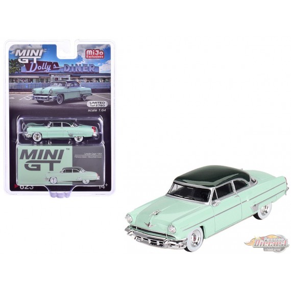 1954 Lincoln Capri - Parklane Green / Bloomfield Green - Mini GT - 1:64 - MGT00623 Passion Diecast