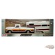 1979 Ford F-150 Custom Camper Silver Gradient Striping - American Classics Truck Camper - Motormax 1-24 - 79346-75330