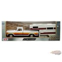 1979 Ford F-150 Custom Camper Silver Gradient Striping - American Classics Truck Camper - Motormax 1-24 - 79346-75330
