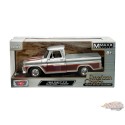 1966 Chevrolet C10 Fleetside Silver & Burgundy/Red/Orange - American Classics - Motormax 1-24 - 73355 AC-SILOR