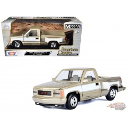 1992 GMC Sierra GT Gold & White - American Classics - Motormax 1-24 - 73204AC-GLDWH