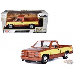 1992 Chevrolet 454 SS Pickup Copper Metallic & Beige - American Classics - Motormax 1-24 - 73203 AC-BEI