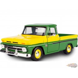 1966 Chevrolet C10 Fleetside Pickup Green/Yellow - Timeless Legends - Motormax 1-24 - 73355AC-YLGRN