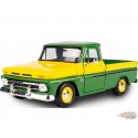 (Preorder) 1966 Chevrolet C10 Fleetside Pickup Green/Yellow - Timeless Legends - Motormax 1-24 - 7335YL/GRN