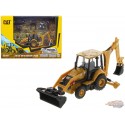 Caterpillar 420 XE Backhoe Loader with 4 Additional Tools-  Diecast Master 1/64 - 85765