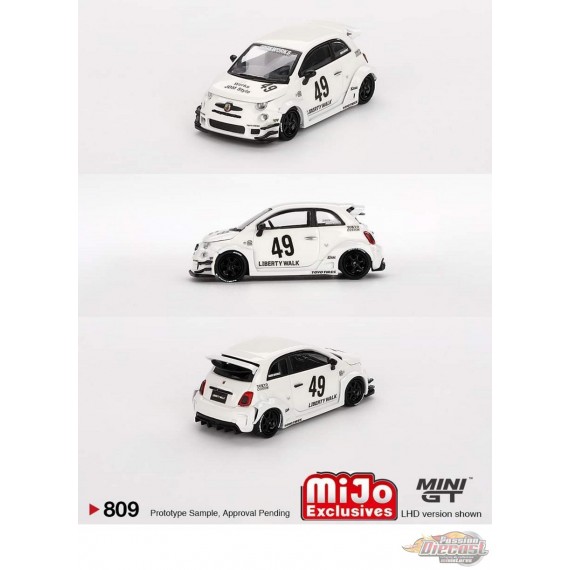 thumbnail image 2 of Mini GT 1/64 ABARTH 595 LB-WORKS X Abas Works – Limited Edition Pink #851 2 of 6