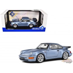 Porsche 911 (964) Turbo 1990 Bleu - Solido - 1/18 - S1803408 - Passion Diecast 