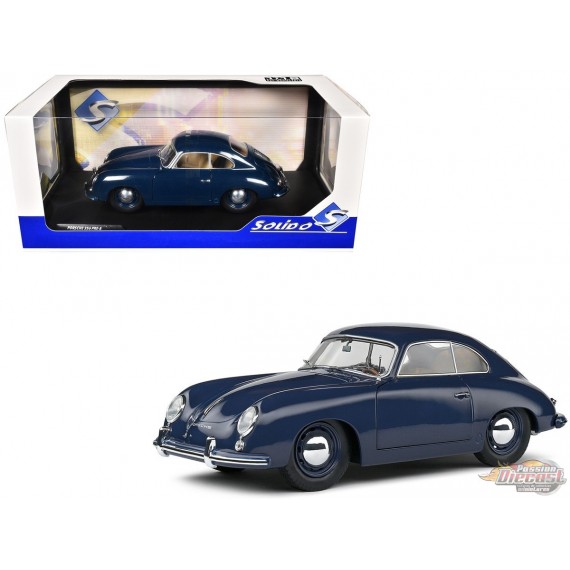 Porsche 356 Pre-A 1953 Bleu - Solido - 1/18 - S1802808 - Passion Diecast 