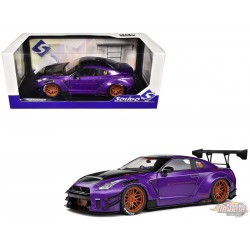 Nissan GT-R (R35) W/ Liberty Walk Body kit 2.0 2022 - Solido - 1/18 - S1805812 - Passion Diecast 