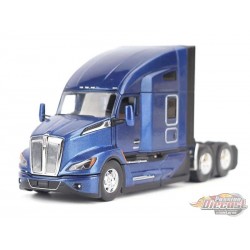 Kenworth  T680 Tracteur tandem avec cabine couchette à toit surélevé de 76 po  en Bleu Metalique - Diecast Master 1/50 -71108