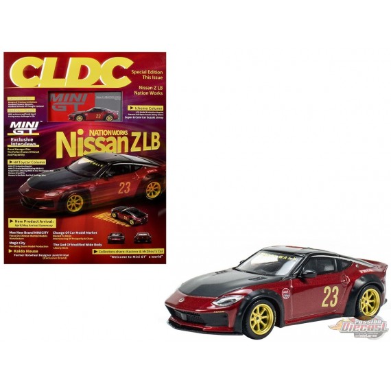 CLDC Magazine with Nissan Z LB Nation Works - China CLDC Exclusives - Mini GT - 1:64 - MGT00746 Passion Diecast