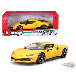 Ferrari 296 GTB Jaune - Ferrari Race & Play - Bburago 1/18 - 18-16018 YL