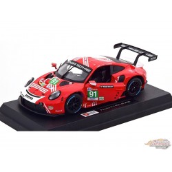 Porsche 911 RSR LM 2020 Bicolore Rouge et Blanc - Race Series - Bburago 1/24 - 18-28016