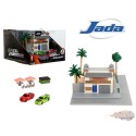 (Preorder) Scène du marché et du café de Dom Toretto - Diorama Hollywood Rides Nano - Jada - 1/87 - 34914