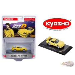 Initiale D Mazda RX-7 FD3S - Jaune - Kyosho 1:64 - 07057A2B - Passion Diecast 