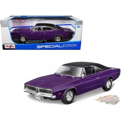 1969 Dodge Charger R/T - Mauve - 1/18 - MAISTO - 31387 PU