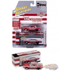 1964 Dodge 330 Ramchargers in Red - Johnny Lightning 1/64 - JLCT013  BC