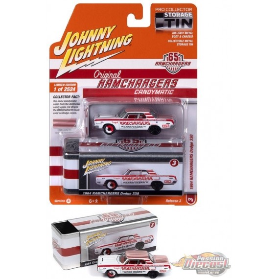 Dodge Ramcharger 330 de 1964 en Blanc - Johnny Lightning 1/64 - JLCT013  BB