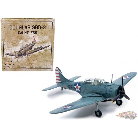 Douglass SBD-3 Dauntless US Navy 1942 -  Militaria Die Cast  1/72 - 27287-38 - Passion Diecast 