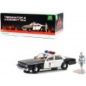 (Free shipping) 1987 Chevrolet Caprice Police - Terminator 2   avec figurine Android en métal liquide T-1000  - GL 1/18  - 19105