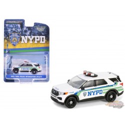 New York City Police Department - 2023 Ford Police Interceptor Untility - Hobby Exclusive - 1/64 Greenlight - 30500