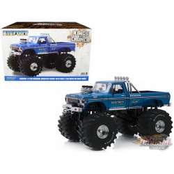 Bigfoot NO1 Ford F-250 Monster Truck 1974 avec roues 66 pouces Kings of Crunch -1/18   Greenlight 13541